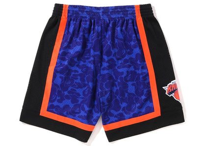 BAPE x Mitchell & Ness New York Knicks Shorts Blue