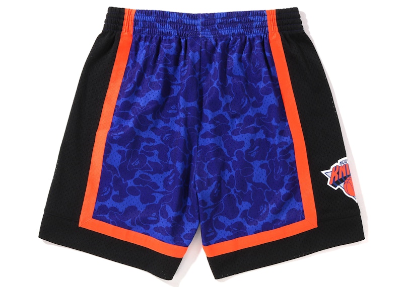 BAPE x Mitchell & Ness New York Knicks Shorts Blue