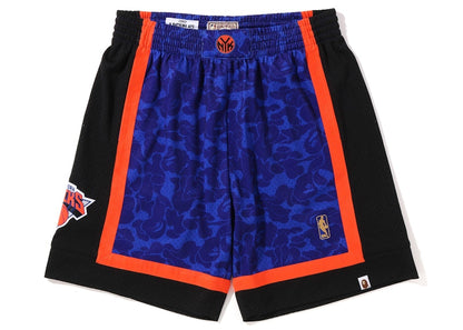 BAPE x Mitchell & Ness New York Knicks Shorts Blue