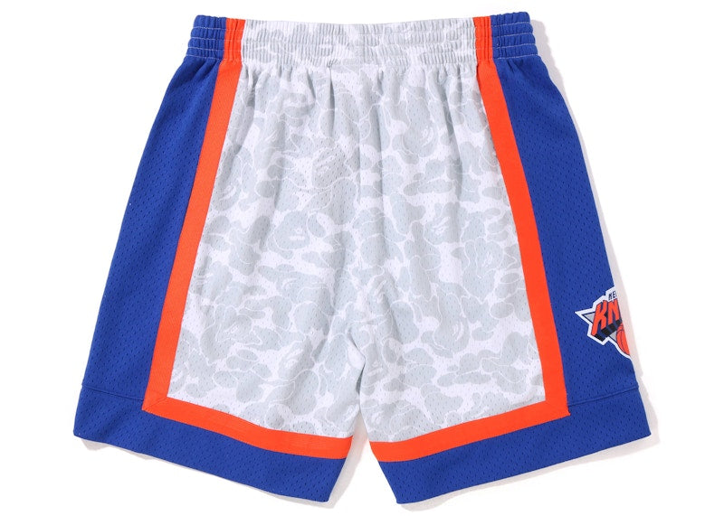 BAPE x Mitchell & Ness New York Knicks Shorts White