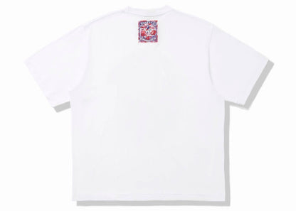 BAPE x Monkey 47 Ape Head Tee White Blue