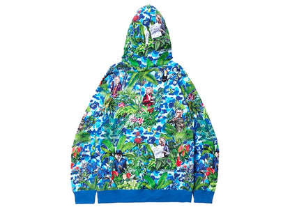 BAPE x Monkey 47 Pullover Hoodie Blue