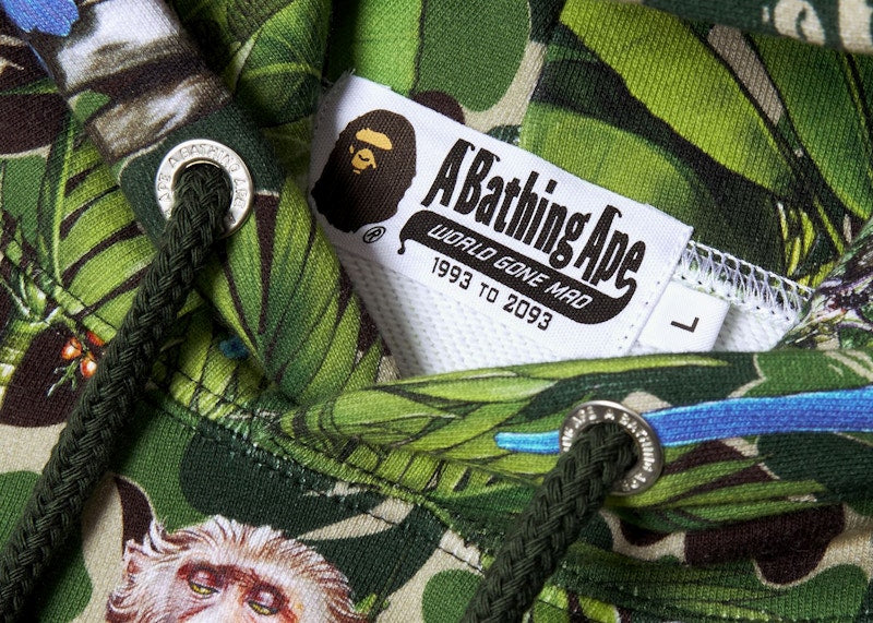 BAPE x Monkey 47 Pullover Hoodie Green