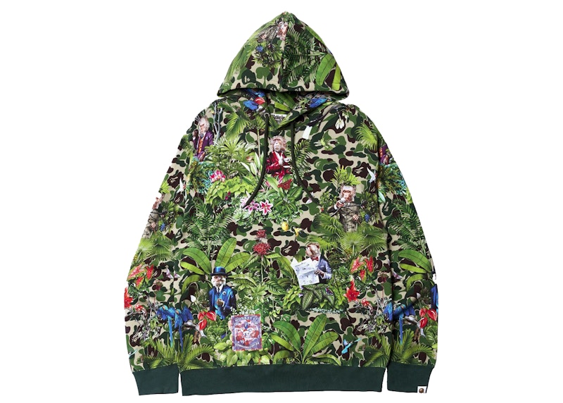 BAPE x Monkey 47 Pullover Hoodie Green