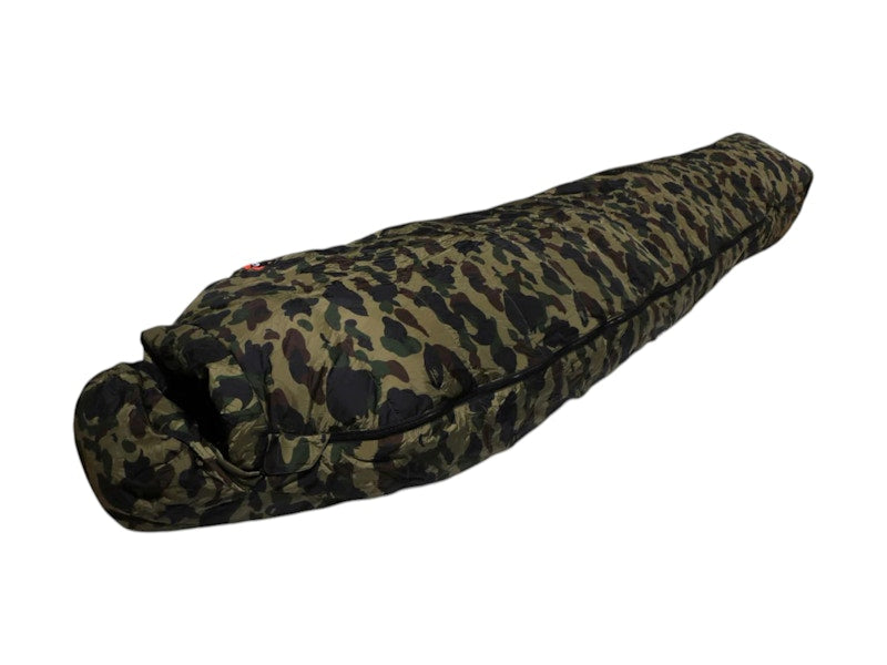 BAPE x Nanga 1st Camo Aurora Tex 600 DX Camping Bag Green