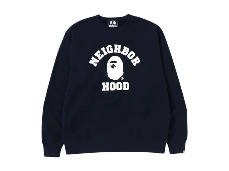 BAPE x Neighborhood Relaxed Fit Crewneck Navy
