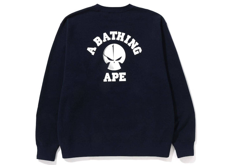 BAPE x Neighborhood Relaxed Fit Crewneck Sweatshirt Navy