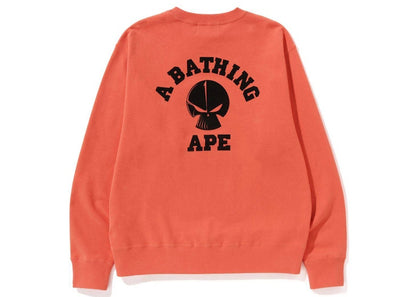 BAPE x Neighborhood Relaxed Fit Crewneck Sweatshirt Orange