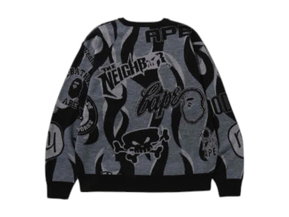 BAPE x Neighborhood Relaxed Fit Knit Black