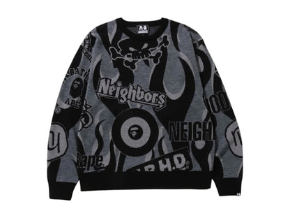 BAPE x Neighborhood Relaxed Fit Knit Black