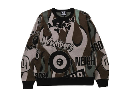 BAPE x Neighborhood Relaxed Fit Knit Green