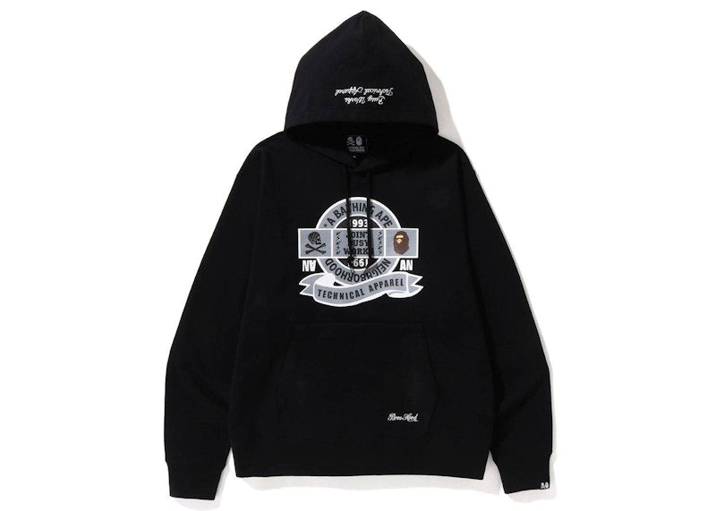 BAPE x Neighborhood Relaxed Fit Pullover Hoodie Black