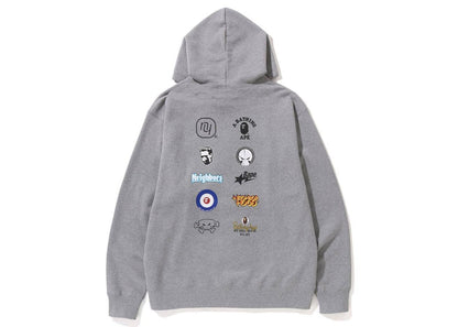 BAPE x Neighborhood Relaxed Fit Pullover Hoodie Grey