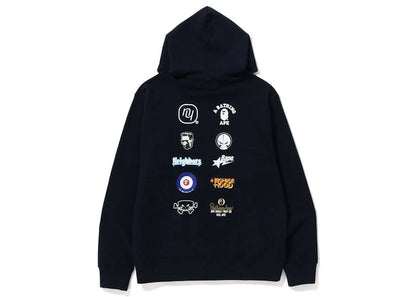 BAPE x Neighborhood Relaxed Fit Pullover Hoodie Navy