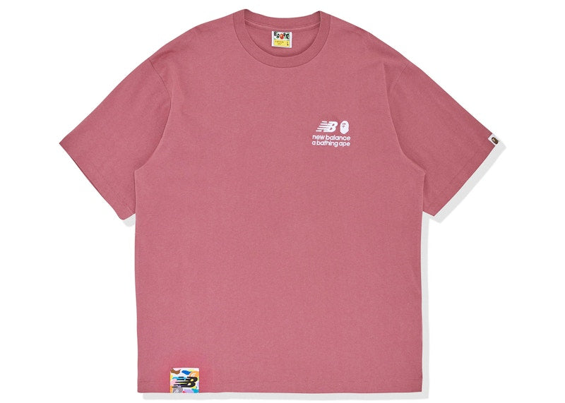 BAPE x New Balance Ape Head Relaxed Fit Tee Red