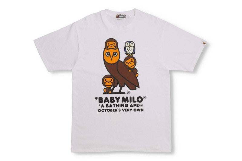 BAPE x OVO Baby Milo T-shirt White