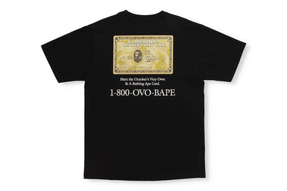 BAPE x OVO Card T-shirt Black