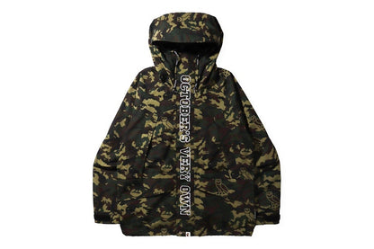 BAPE x OVO Woodland Camo Snowboard Jacket Green