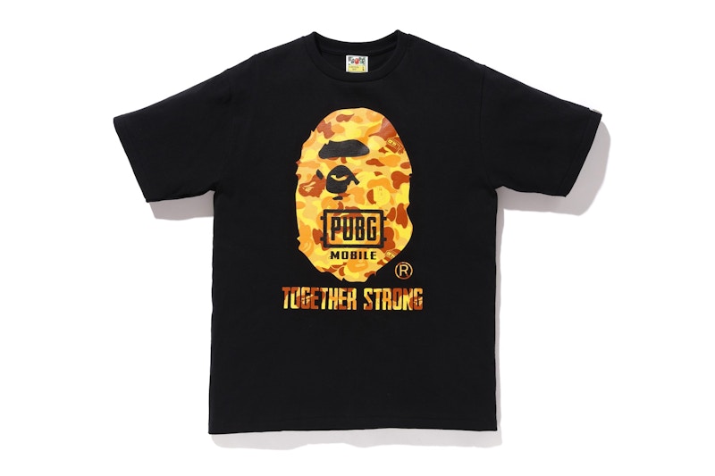 BAPE x PUBG Ape Head Tee Black