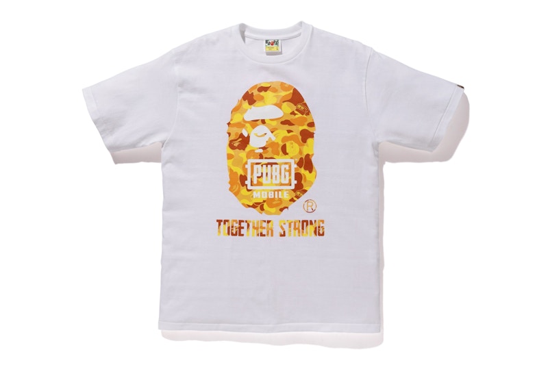 BAPE x PUBG Ape Head Tee White