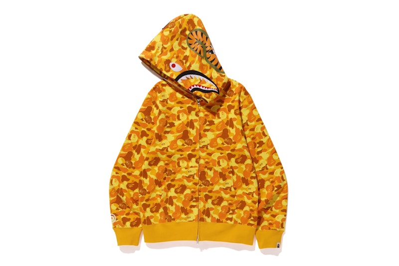 BAPE x PUBG Shark Full Zip Hoodie Orange