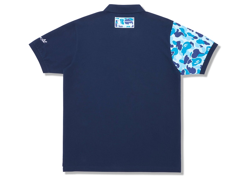 BAPE x Pagani Polo Navy Blue ABC Camo