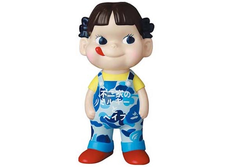 BAPE x Peko-chan Fujiya Soft Vinyl Figure Blue