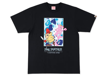 BAPE x Pink Panther ABC Camo Wall Tee Black