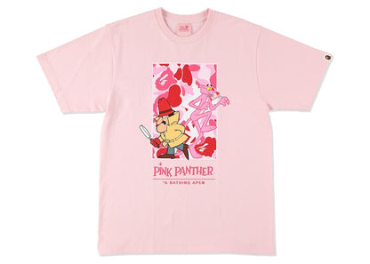 BAPE x Pink Panther ABC Camo Wall Tee Pink