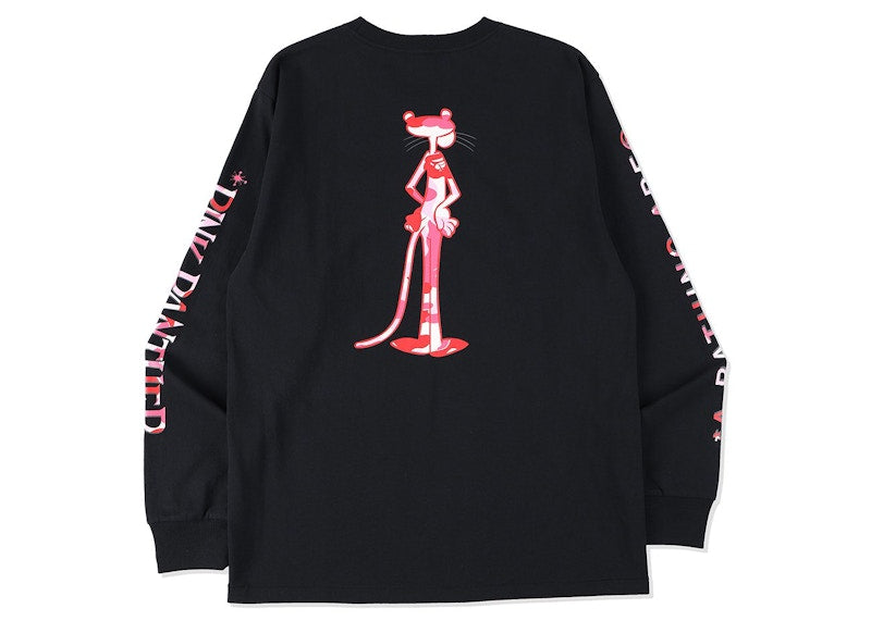 BAPE x Pink Panther Long Sleeve Tee Black