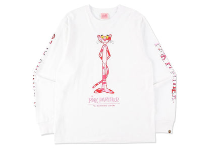 BAPE x Pink Panther Long Sleeve Tee White