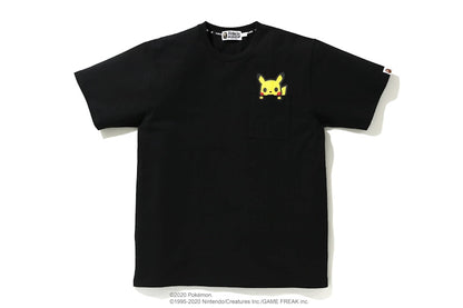 BAPE x Pokemon Pikachu Pocket Tee Black
