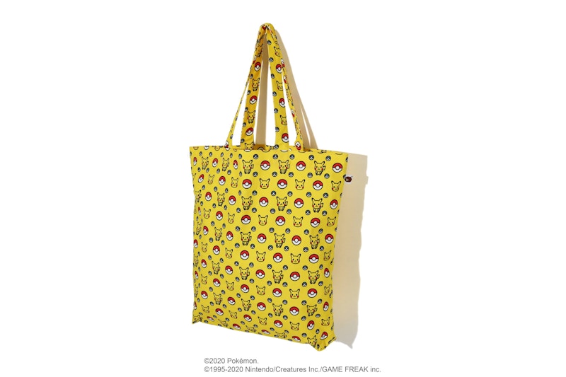BAPE x Pokemon Tote Bag Yellow