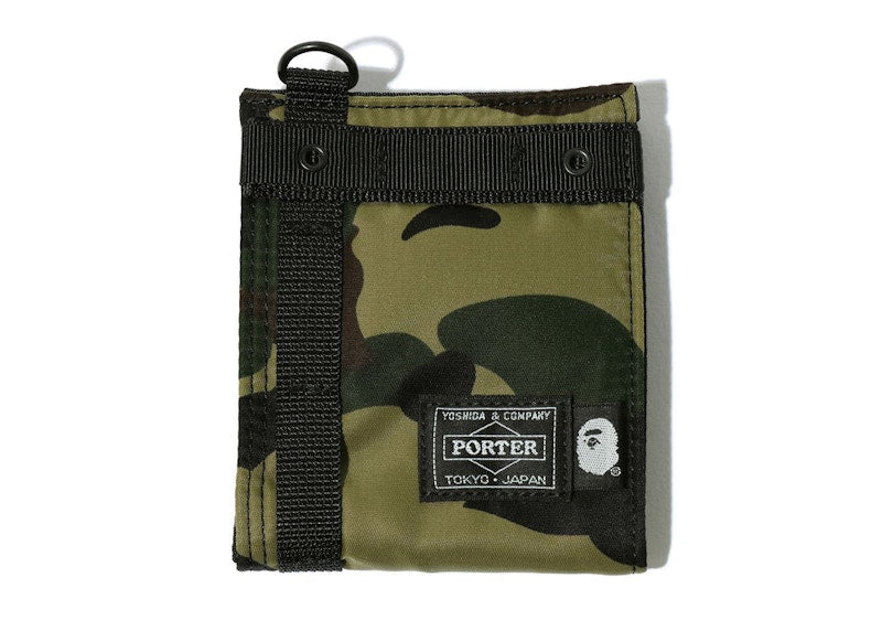 BAPE x Porter 1st Camo #3 Wallet Green
