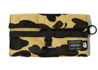 BAPE x Porter 1st Camo Long Wallet (SS22) Yellow