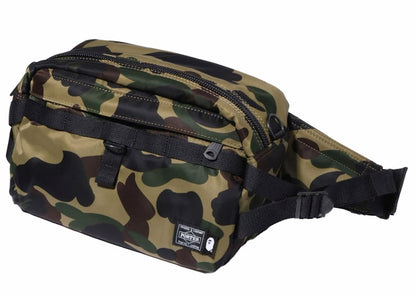 BAPE x Porter 1st Camo Waist Bag Green