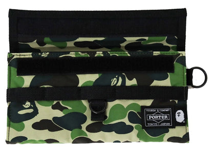 BAPE x Porter ABC Camo Long Wallet Green