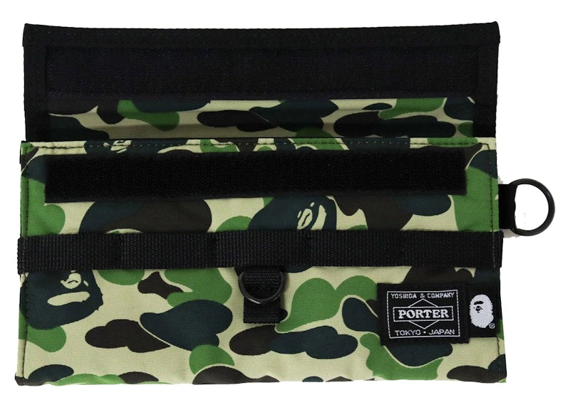 BAPE x Porter ABC Camo Long Wallet Green