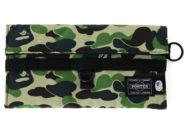BAPE x Porter ABC Camo Long Wallet Green