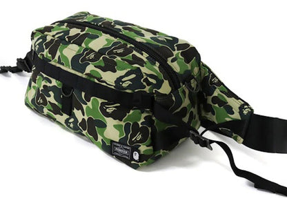 BAPE x Porter ABC Camo Waist Bag Green