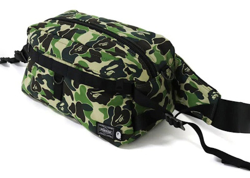 BAPE x Porter ABC Camo Waist Bag Green