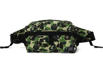 BAPE x Porter ABC Camo Waist Bag Green