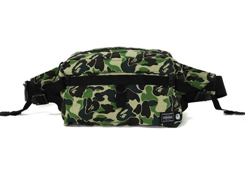 BAPE x Porter ABC Camo Waist Bag Green