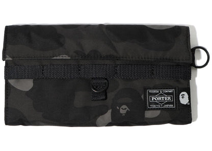 BAPE x Porter Color Camo Long Wallet Black