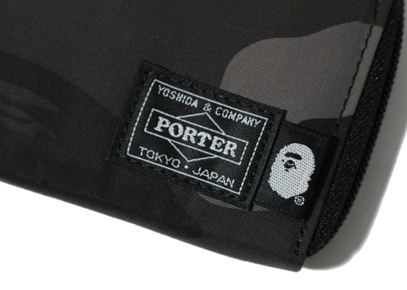 BAPE x Porter Color Camo Mini Wallet Black