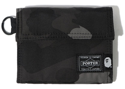 BAPE x Porter Color Camo Wallet Black