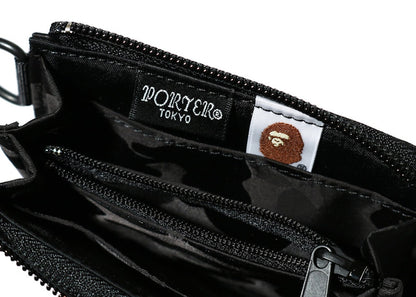 BAPE x Porter Jacquard Camo Mini Wallet Black