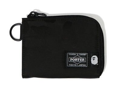 BAPE x Porter Jacquard Camo Mini Wallet Black