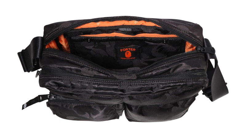 BAPE x Porter Stand Zip Sling Bag Black