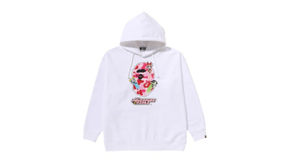 BAPE x Power Puff Girls Ape Head Pullover Hoodie White